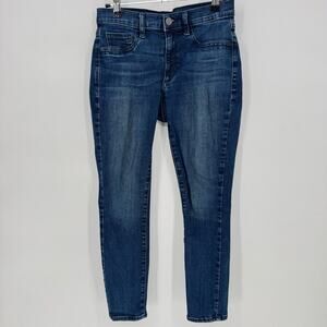 GAP Denim Women's Favorite Jegging Blue Mid rise Cropped Wash Size 27 Petite